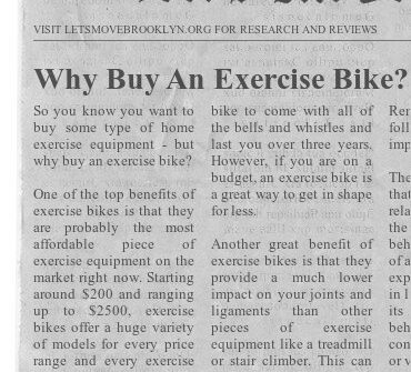 Why Buy An Exercise Bike
